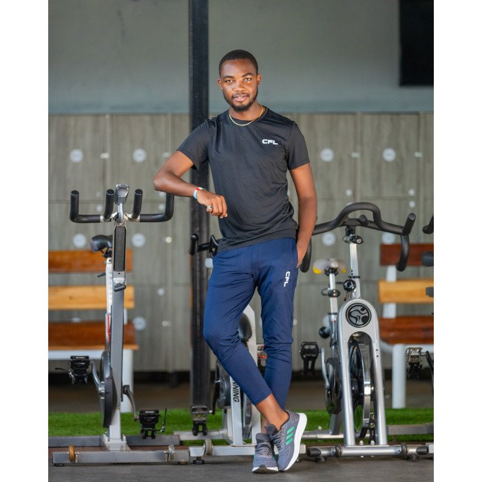 Men Pants – T-Shirt(Blue-Black)